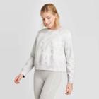 Women's Crew Neck Long Sleve Fleece - Joylab Stone Gray Xs, Women's, Grey Gray