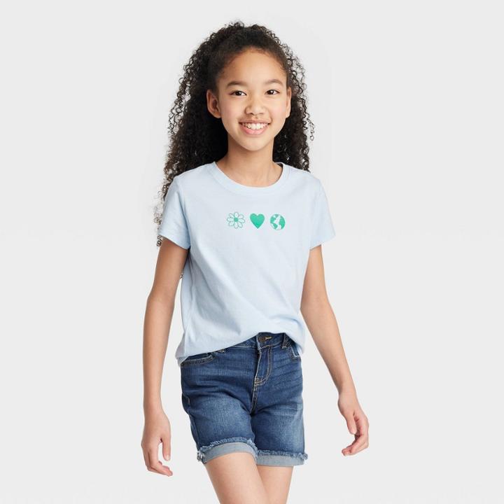 Girls' Short Sleeve 'earth' Graphic T-shirt - Cat & Jack