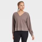 Women's Waffle Long Sleeve Top - Joylab Brown