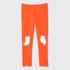 Toddler Girls' Ghost Cat Knee Leggings - Cat & Jack Orange