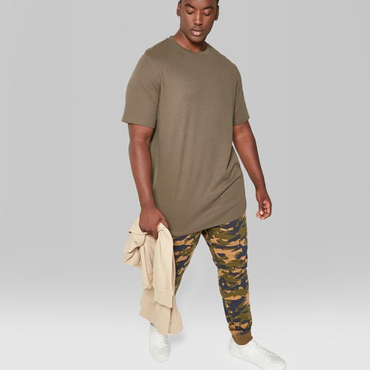 Men's Big & Tall Short Sleeve Thermal T-shirt - Original Use Paris Green