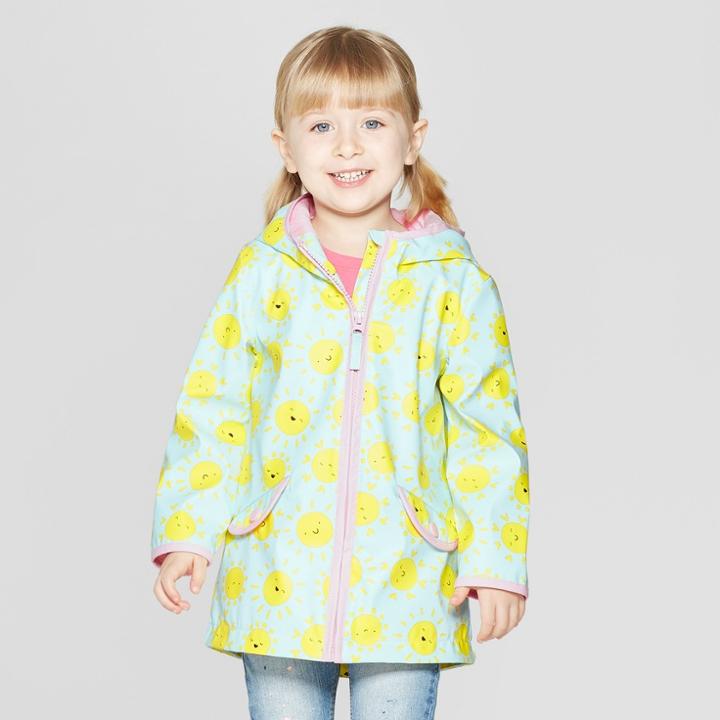 Toddler Girls' Printed Rain Jacket - Cat & Jack