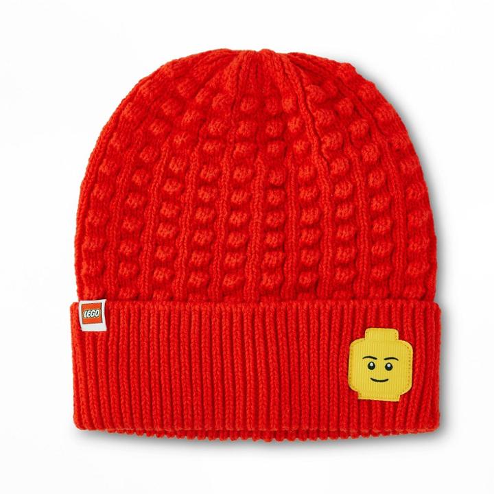 Kids' Lego Minifigure Patch Beanie Hat - Lego Collection X Target Red