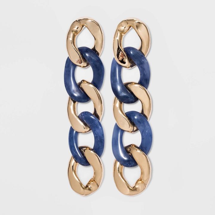Sugarfix By Baublebar Two-tone Linked Drop Earrings -