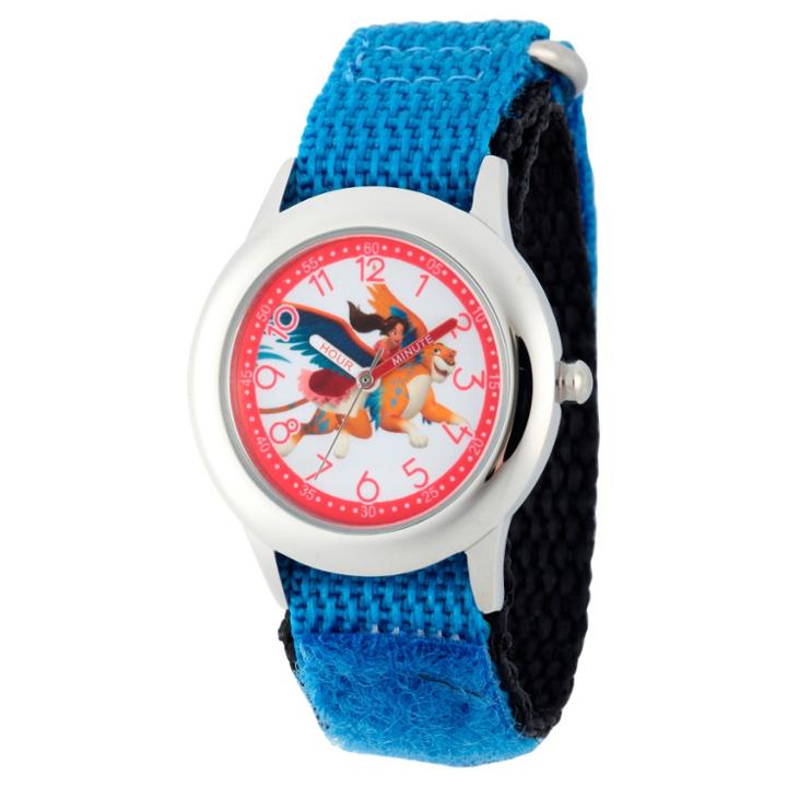 Boys' Disney Elena Of Avalor Stainless Steel Time Teacher Watch - Blue
