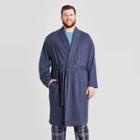 Men's Big & Tall French Terry Robe - Goodfellow & Co Navy