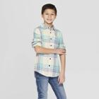 Boys' Plaid Long Sleeve Button-down Shirt - Cat & Jack Pink