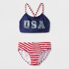 Girls' Raise Your Flag Bikini Set - Cat & Jack Blue