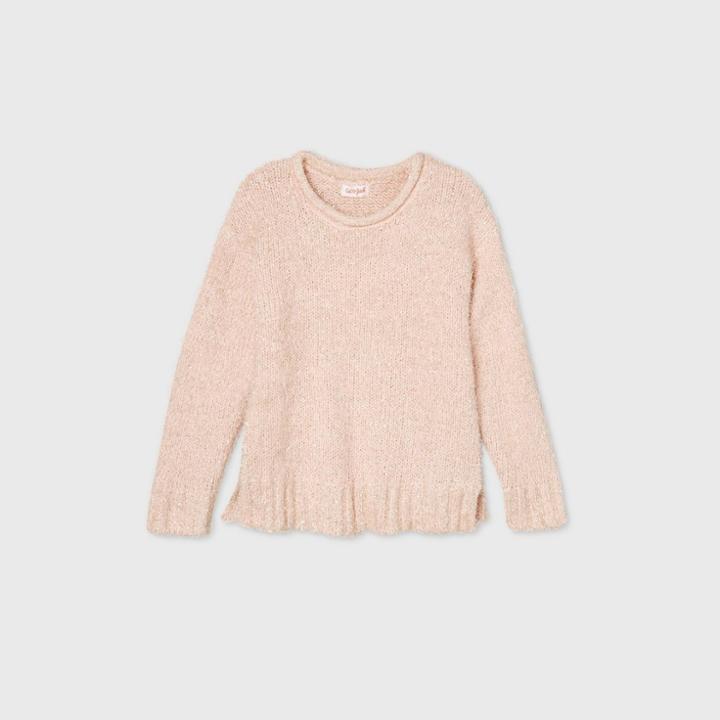 Girls' Sparkle Pullover Sweater - Cat & Jack