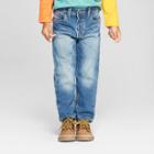 Toddler Boys' Straight Denim - Cat & Jack Medium Vintage Wash 18m, Boy's, Blue