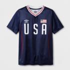 Umbro Boys' Sublimated Country Jersey Navy (blue)/vermillion