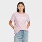 Modern Lux Women's Dog Mom Short Sleeve Graphic T-shirt - Pink