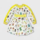 Girls' Disney World Of Pixar Dress - Yellow 3 - Disney