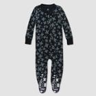 Honest Baby Halloween Skulls Organic Cotton Footed Pajama - Black