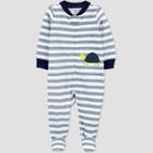 Baby Boys' Turtle Footed Pajama - Just One You Made By Carter's White/gray Newborn
