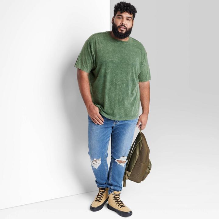 Men's Big & Tall Short Sleeve T-shirt - Original Use Avocado Green