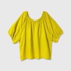 Women's Plus Size 3/4 Sleeve Top - Universal Thread Yellow 1x, Women's,