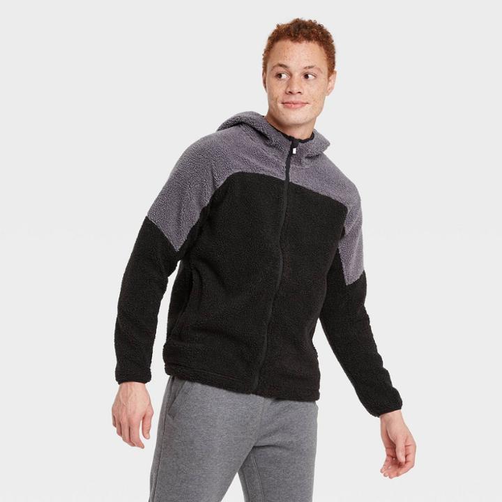 All In Motion Men's Fleece Full Zip Sweatshirt - All In