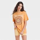 Women's Mad Engine Magical Sun Oversized Lounge T-shirt - Orange
