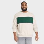 Men's Big & Tall Fleece Sweatshirt - Goodfellow & Co Beige