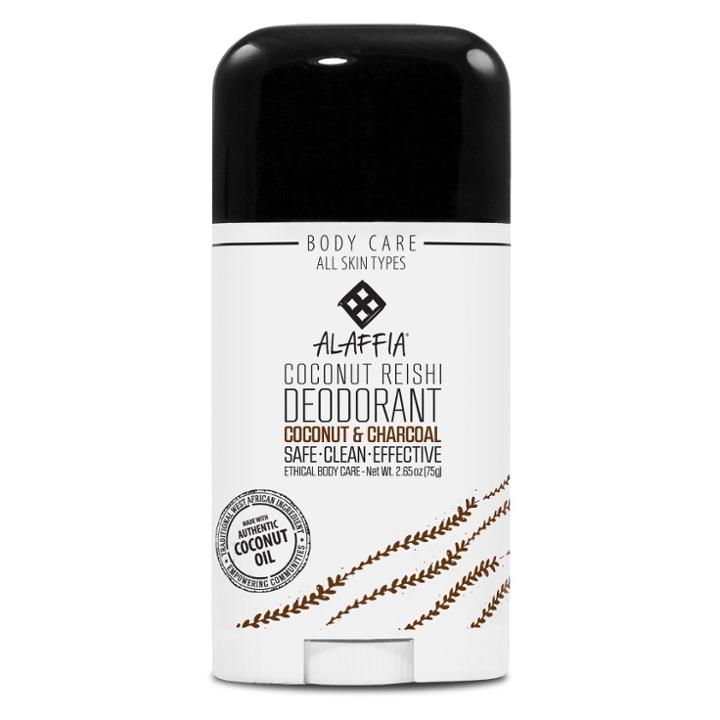 Alaffia Coconut & Charcoal Coconut Reishi Deodorant
