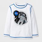 Toddler Boys' Nasa Rash Guard - White
