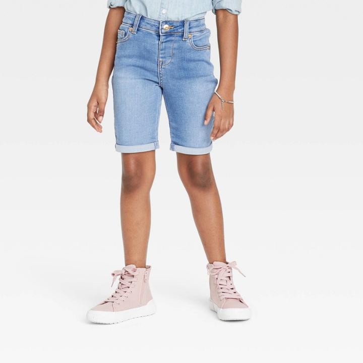 Girls' Bermuda Jean Shorts - Cat & Jack Medium Wash