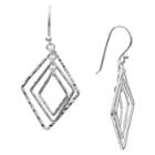 Distributed By Target Hammered Kite Drop Earrings In Sterling Silver - Gray