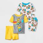 Toddler Boys' 4pc Minions Snug Fit Pajama Set - Yellow
