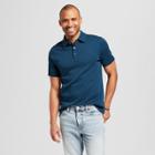Target Men's Standard Fit Short Sleeve Elevated Ultra-soft Polo Shirt - Goodfellow & Co Thunderbolt Blue