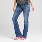 Maternity Inset Panel Bootcut Jeans - Isabel Maternity By Ingrid & Isabel Dark Wash 00, Women's, Blue