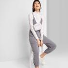 Women's Sleeveless V-neck Knit Jumpsuit - Wild Fable Gray