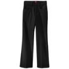 Dickies Girls' Classic Fit Stretch Boot Cut Uniform Chino Pants - Black