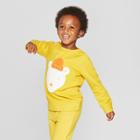Toddler Boys' Embroidered Polar Bear Sweatshirt - Cat & Jack Yellow