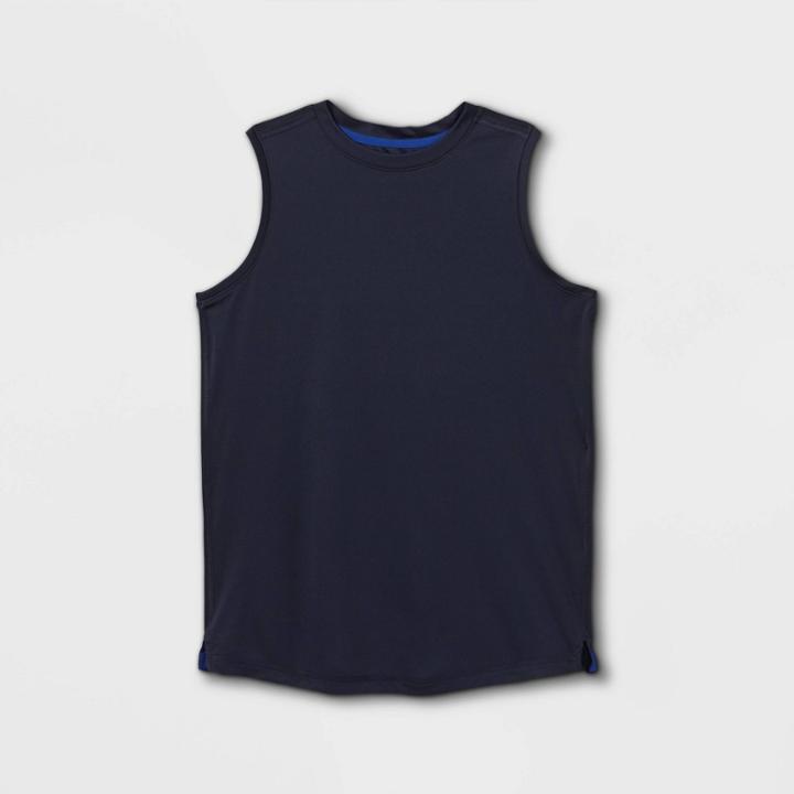 Boys' Sleeveless Tech T-shirt - All In Motion Navy