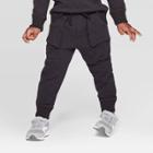 Toddler Boys' Specialty Quilted Jacquard Jogger Pants - Cat & Jack Black