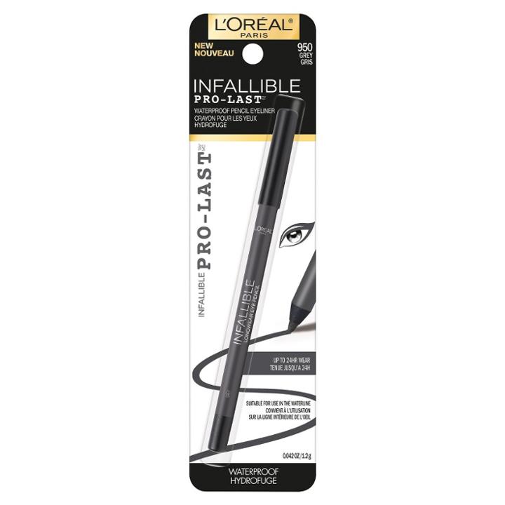 L'oreal Paris L'oral Paris Infallible Pro-last Waterproof Eyeliner Gray- 0.042oz, Adult Unisex, Grey