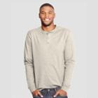 Hanes Men's Long Sleeve Beefy Henley Shirt - Papyrus