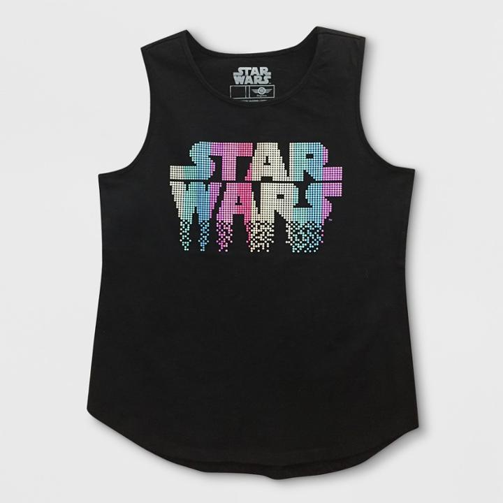 Lucas Plus Size Girls' Star Wars Tank Top - Black
