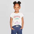 Petitetoddler Girls' Short Sleeve 'all I Want For Christmas' Graphic T-shirt - Cat & Jack Cream 5t, Girl's, White