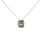 Zirconite Book Of Secrets Charm Pendant Necklace Silver - 16, Women's