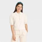 Women's Polo Sweater - A New Day Cream