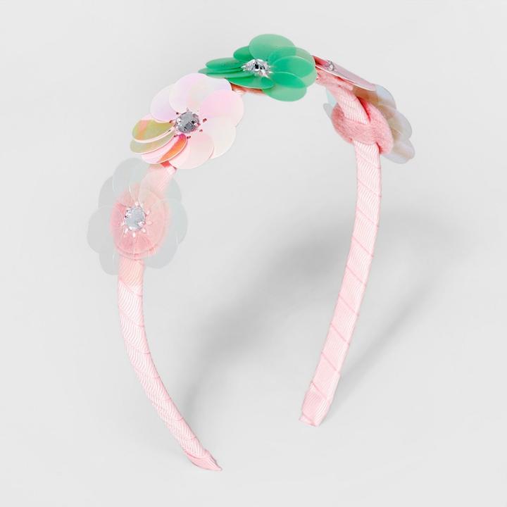 Girls' Sequin Five Flower Headband - Cat & Jack,