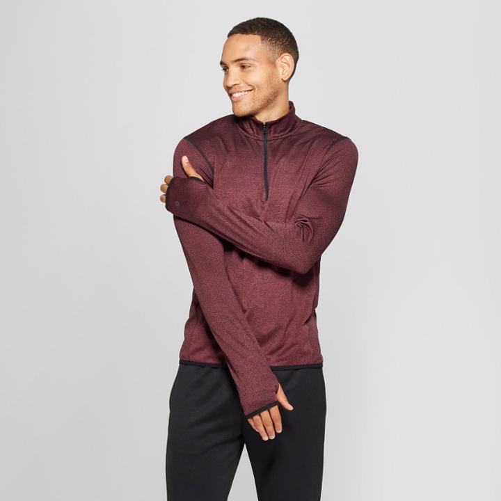 Men's Jacquard Training Quarter Zip - C9 Champion Rich