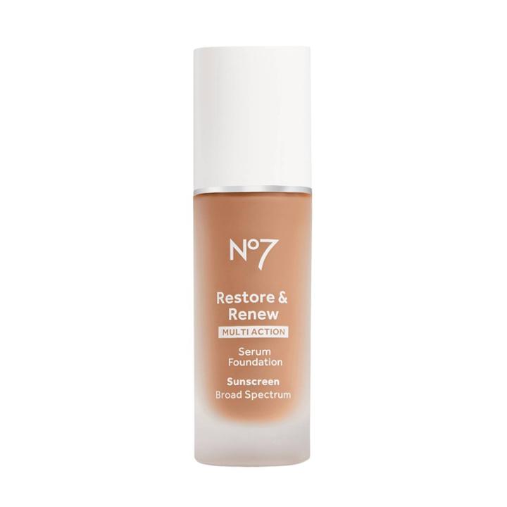 No7 Restore & Renew Multi Action Serum Foundation Spf 30 - Tawny
