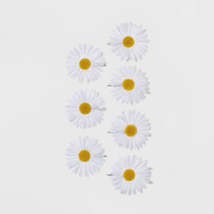 Floral Daises Metal Bobby Pins - Wild Fable Ivory