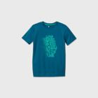 Boys' Short Sleeve Basketball Graphic T-shirt - All In Motion Teal