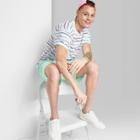 Adult Printed Casual Fit Short Sleeve T-shirt - Original Use White/leaf