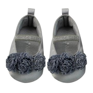 Baby Girls' Rising Star Flower Dress Shoes - Gray
