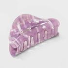 Acrylic Open Center Claw Clip - A New Day Purple